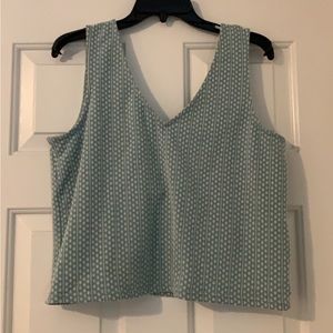 Jacquard Peekaboo-Back Crop Tank